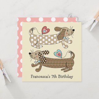 Personalisierte Wurst Hund Dackel Geburtstag Einla