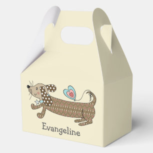 Personalisierte Wurst Hunde Dackel Geschenkschachtel