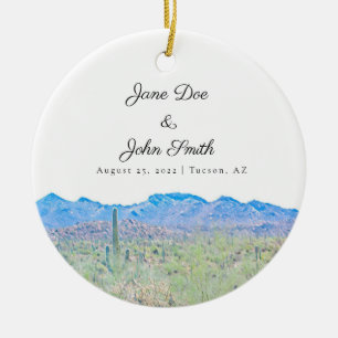Personalisierte Wüste Arizona Keramik Ornament