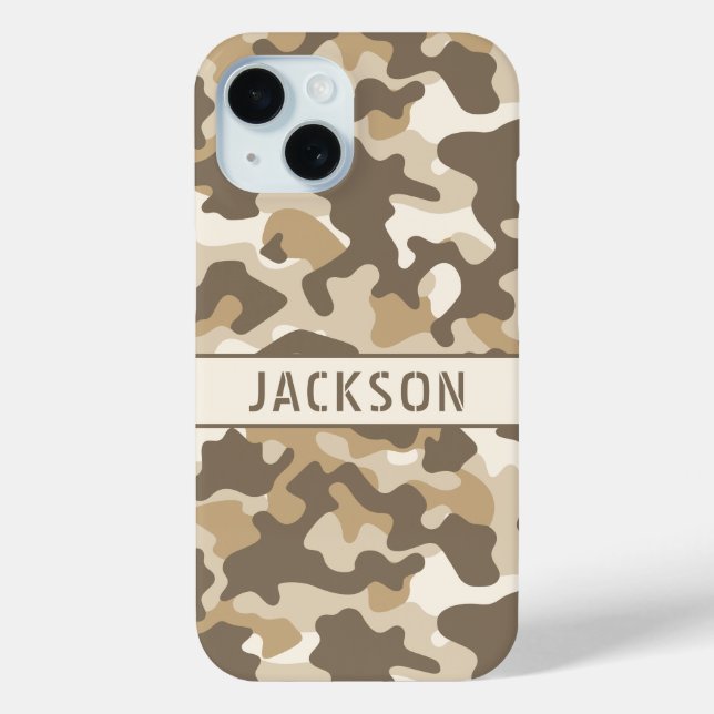 Personalisierte Wüsten-Tarnung Case-Mate iPhone Hülle (Rückseite)