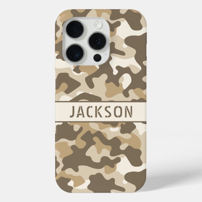 Personalisierte Wüsten-Tarnung Case-Mate iPhone Hülle (Rückseite)