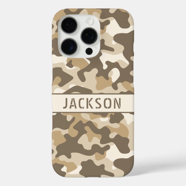 Personalisierte Wüsten-Tarnung Case-Mate iPhone Hülle (Rückseite)