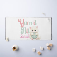 Personalisierte Yarn it All Schreibtischunterlage