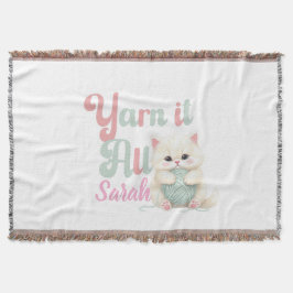 Personalisierte Yarn it All Wurfdecke Decke