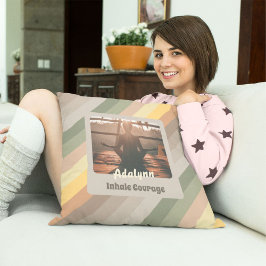 Personalisierte Yoga Lover Lehrerin Mama Frauen Ge Kissen