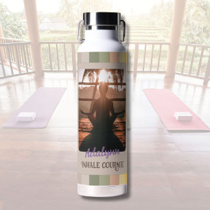 Personalisierte Yoga Lover Lehrerin Mama Frauen Ge Trinkflasche