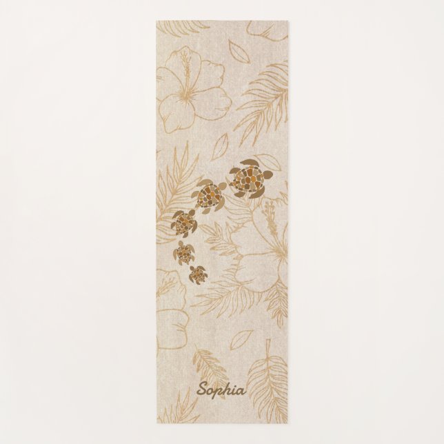 Personalisierte Yoga Mat Meditation Hawaii Meeress Yogamatte (Vorderseite)