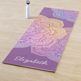 Personalisierte Yoga-Matte Iris Mandala Yogamatte