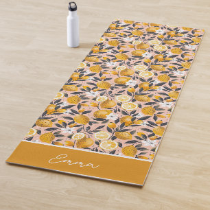 Personalisierte Yoga-Matte mit Zitronenmuster Yogamatte