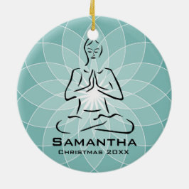 Personalisierte Yoga Pose Ornament