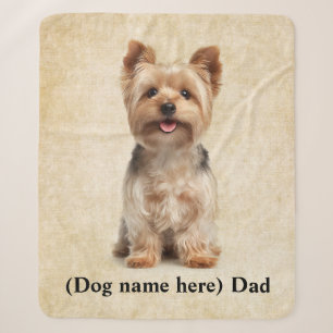 Personalisierte Yorkie-Hundepapa Sherpadecke