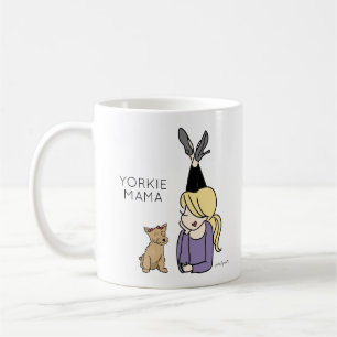 Personalisierte Yorkie-Mama-Kaffee-Tasse Kaffeetasse