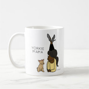 Personalisierte Yorkie-Mama-Kaffee-Tasse Kaffeetasse