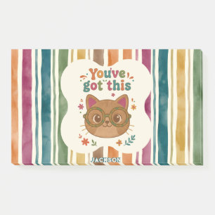 Personalisierte You've Got This Katzen Post-it® No Post-it Klebezettel