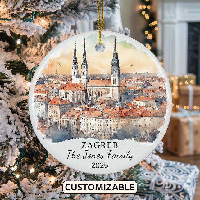 Personalisierte Zagreber Ornamente, Kroatien Gesch Keramik Ornament (Von Creator hochgeladen)
