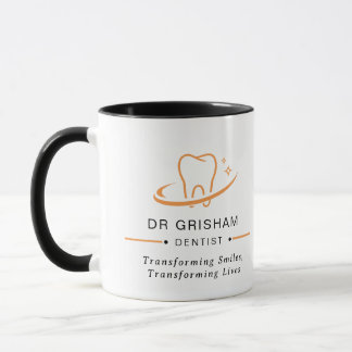 Personalisierte Zahnarzt-Logo-Kaffeetasse Tasse