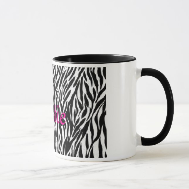 Personalisierte Zebra-Druck-Kaffee-Tasse für sie Tasse (Rechts)