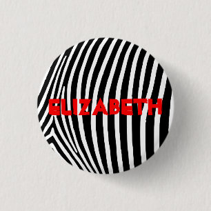 Personalisierte Zebra-Streifen Button