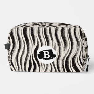 Personalisierte Zebra Stripe Print Toilettenbeutel Waschbeutel