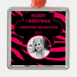 Personalisierte Zebra-Zebra Ornament Aus Metall