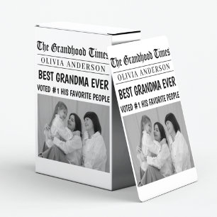 Personalisierte Zeitung Bestes Grandma-Geschenk Spielkarten