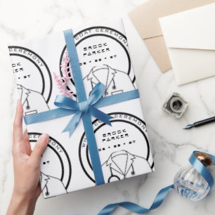Personalisierte Zeremonie Geschenkpapier