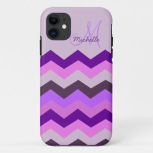 Personalisierte Zickzack lila Explosion Case-Mate iPhone Hülle