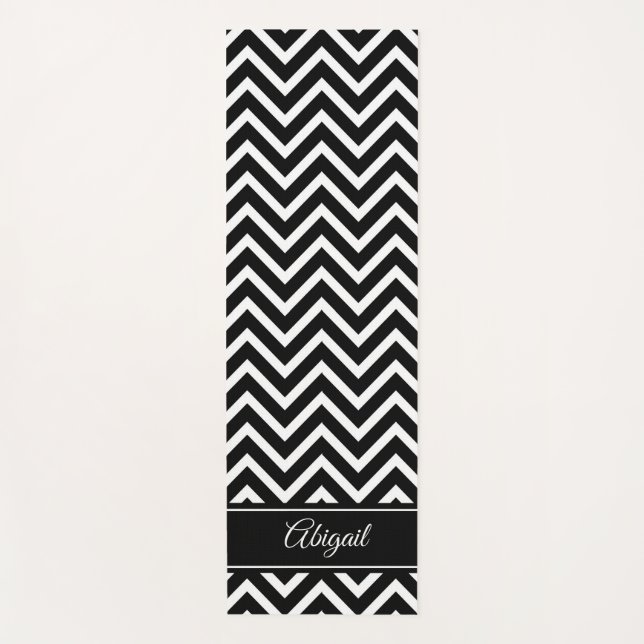 Personalisierte Zickzack Yoga Mat Yogamatte (Vorderseite)