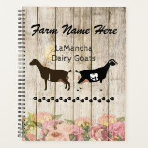 Personalisierte Ziegenfarm LaMancha Planer