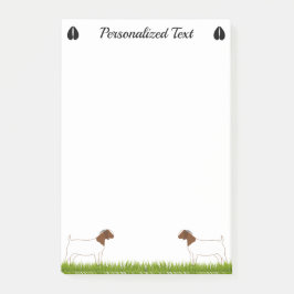 Personalisierte Ziegenfarm Post-it Klebezettel
