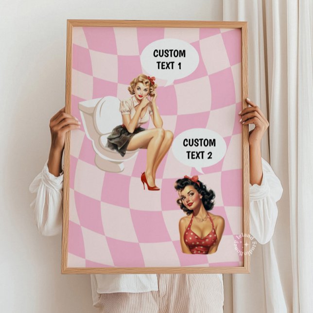 Personalisierte Zimmer Bad Uni Dorm Poster (Von Creator hochgeladen)