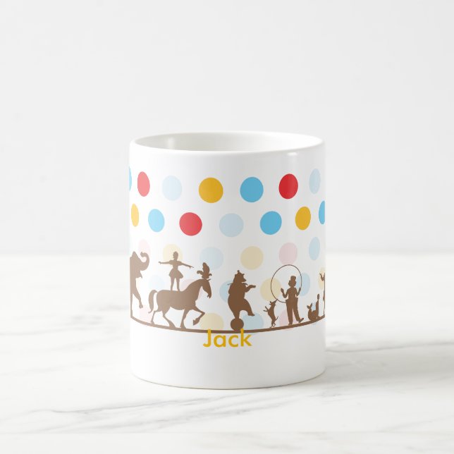 Personalisierte Zirkus-Tasse Tasse (Mittel)