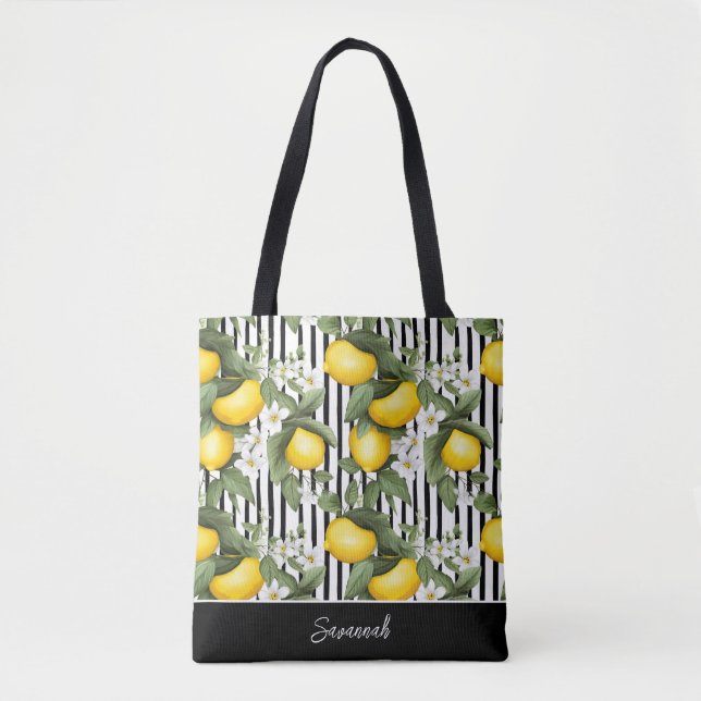 Personalisierte Zitronen-Tasche (Vorderseite)