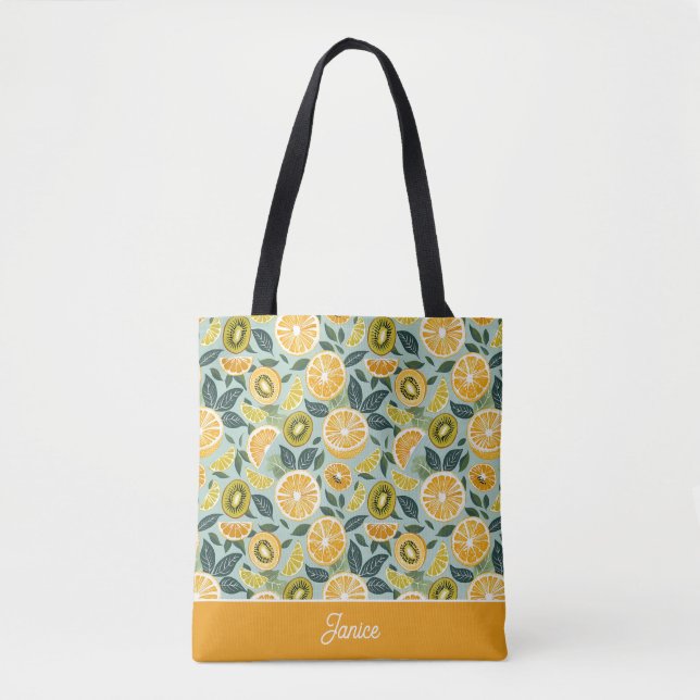 Personalisierte Zitronen-Tasche (Vorderseite)
