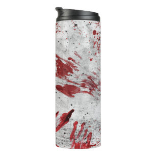 Personalisierte Zombie-Blut-Reise-Tasse Thermosbecher