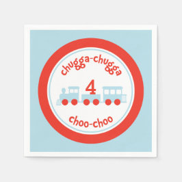 Personalisierte ZugBirthday Party Papier Napkins Serviette