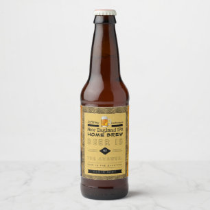 Personalisierte Zuhause-Biermarken Bierflaschenetikett