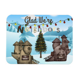 Personalisierte Zuhause "Glad We are Neighbors" Ur Magnet