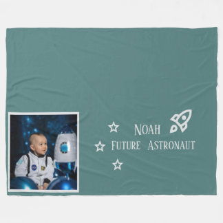 Personalisierte Zukunft Astronaut Kinder Fleecedecke