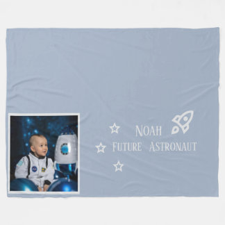 Personalisierte Zukunft Astronaut Kinder Fleecedecke