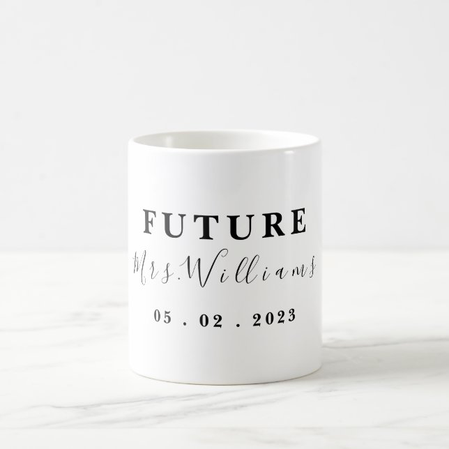 Personalisierte Zukunft Frau Wedding Geschenk für  Kaffeetasse (Mittel)