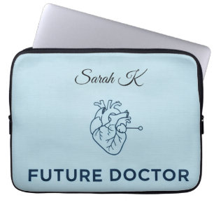 Personalisierte zukünftige Doktor-Herz-Anatomie La Laptopschutzhülle