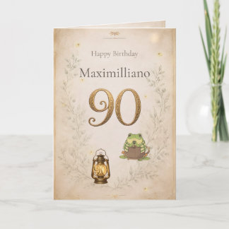 Personalisierte Zum 90. Geburtstag Treffen Zochi  Karte