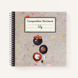 Personalisierte Zusammensetzung der Mangostane Notizbuch