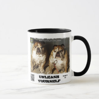 Personalisierte zwei Bulldoggen-Marken-Tasse Tasse