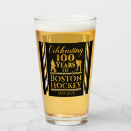 Personalisierten 100 Jahre Bostoner Hockey Glas
