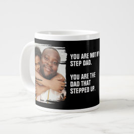 Personalisierten 2 Foto Der Vater, der hochgeklett Jumbo-Tasse