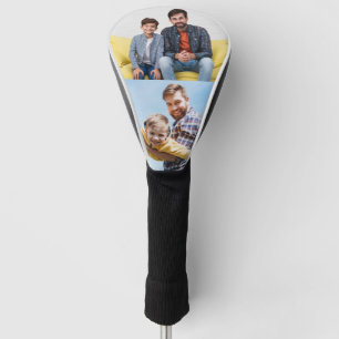 Personalisierten 2 Foto Geschenk für einen Golfer Golf Headcover