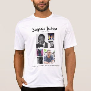 Personalisierten 7-Foto Collage Memorial T - Shirt