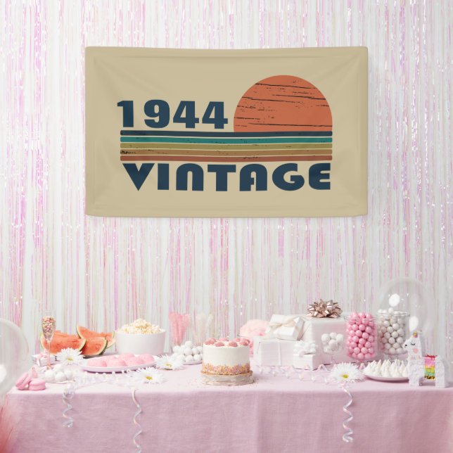 Personalisierten achtzig Vintage 80. Geburtstagspa Banner (Party)